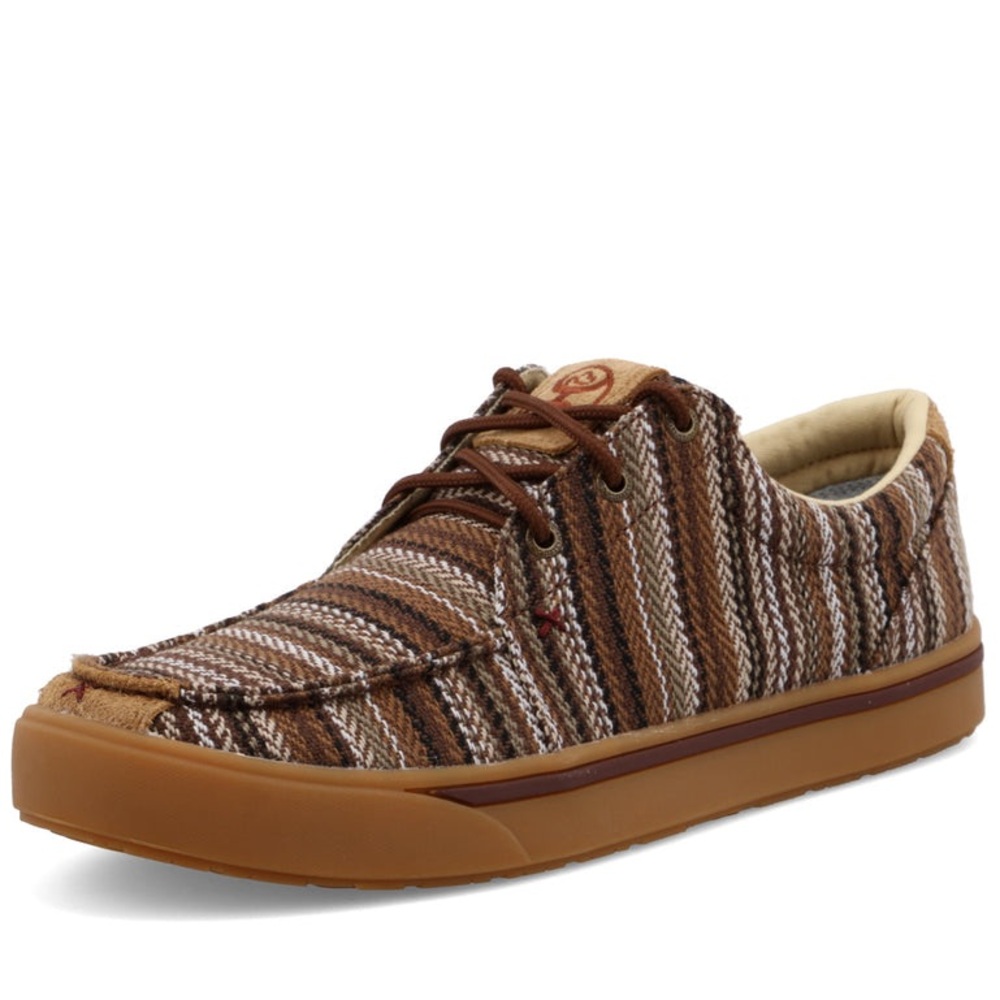 Twisted X Brown Tan Striped Casual Shoe